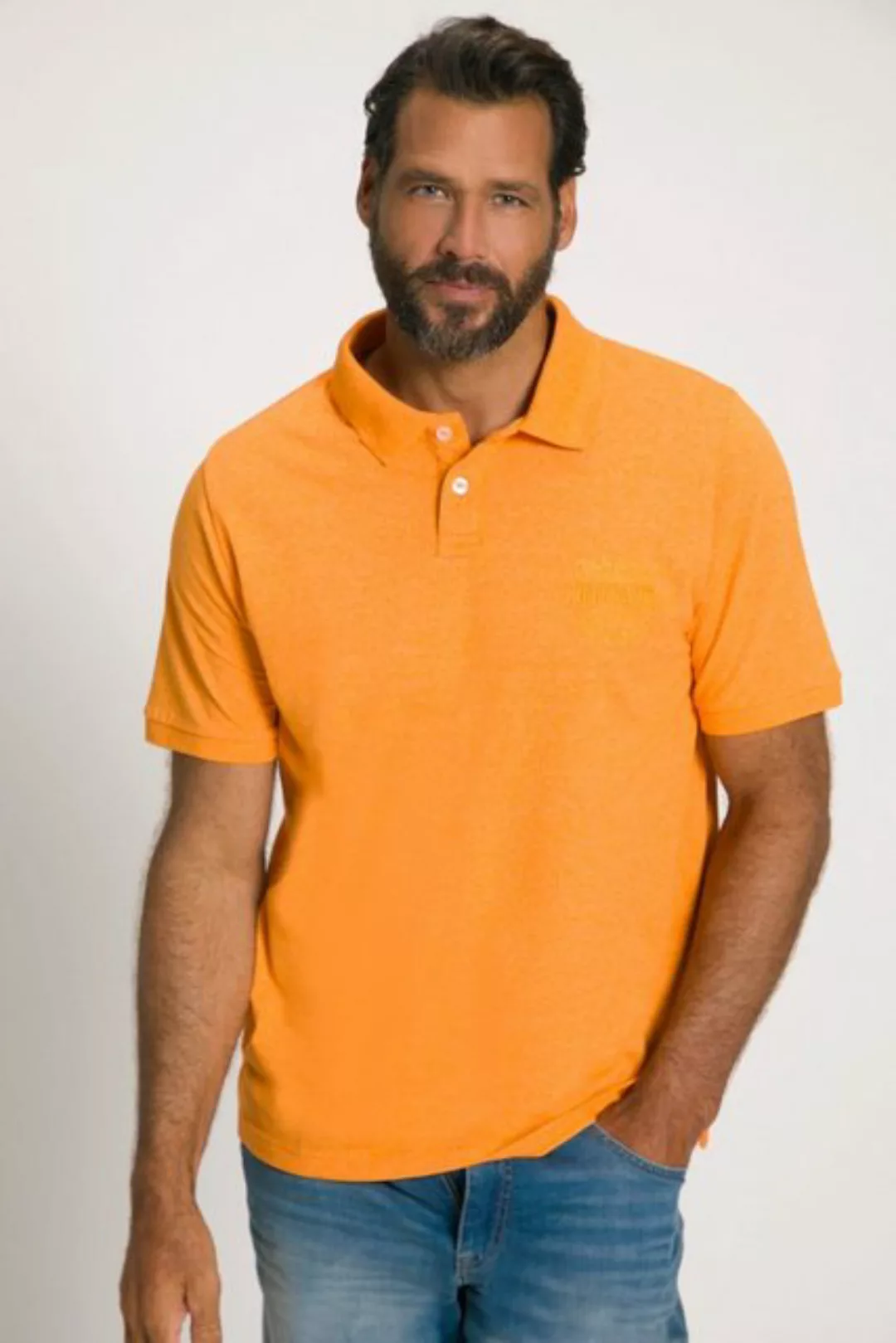 JP1880 Poloshirt Poloshirt Halbarm 3D Stickerei Piqué bis 8 XL günstig online kaufen