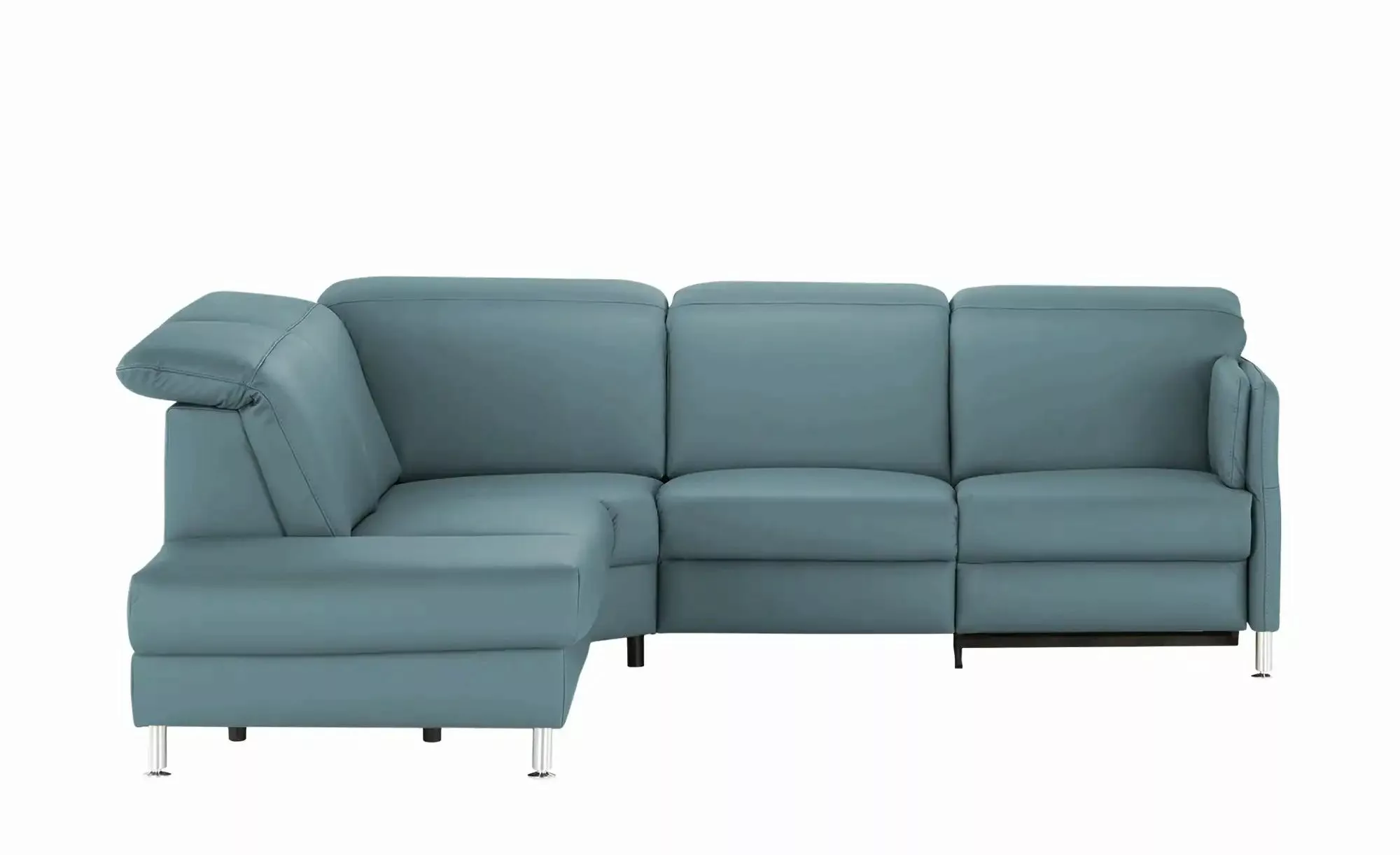 meinSofa Leder-Ecksofa  Leon ¦ blau ¦ Maße (cm): B: 259 H: 83 T: 236.0 Pols günstig online kaufen