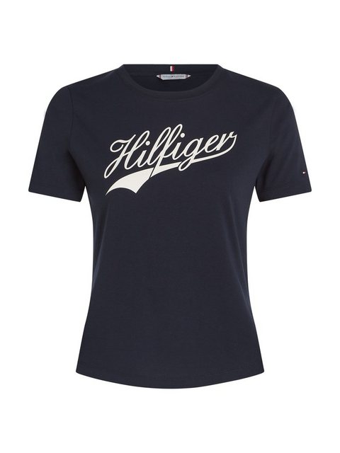 Tommy Hilfiger Rundhalsshirt SLIM H85 C-NK SS TEE SS mit großem Hilfger Log günstig online kaufen