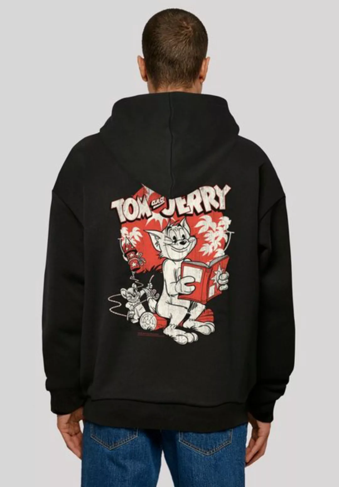 F4NT4STIC Kapuzenpullover Tom And Jerry Rocket Prank Print günstig online kaufen