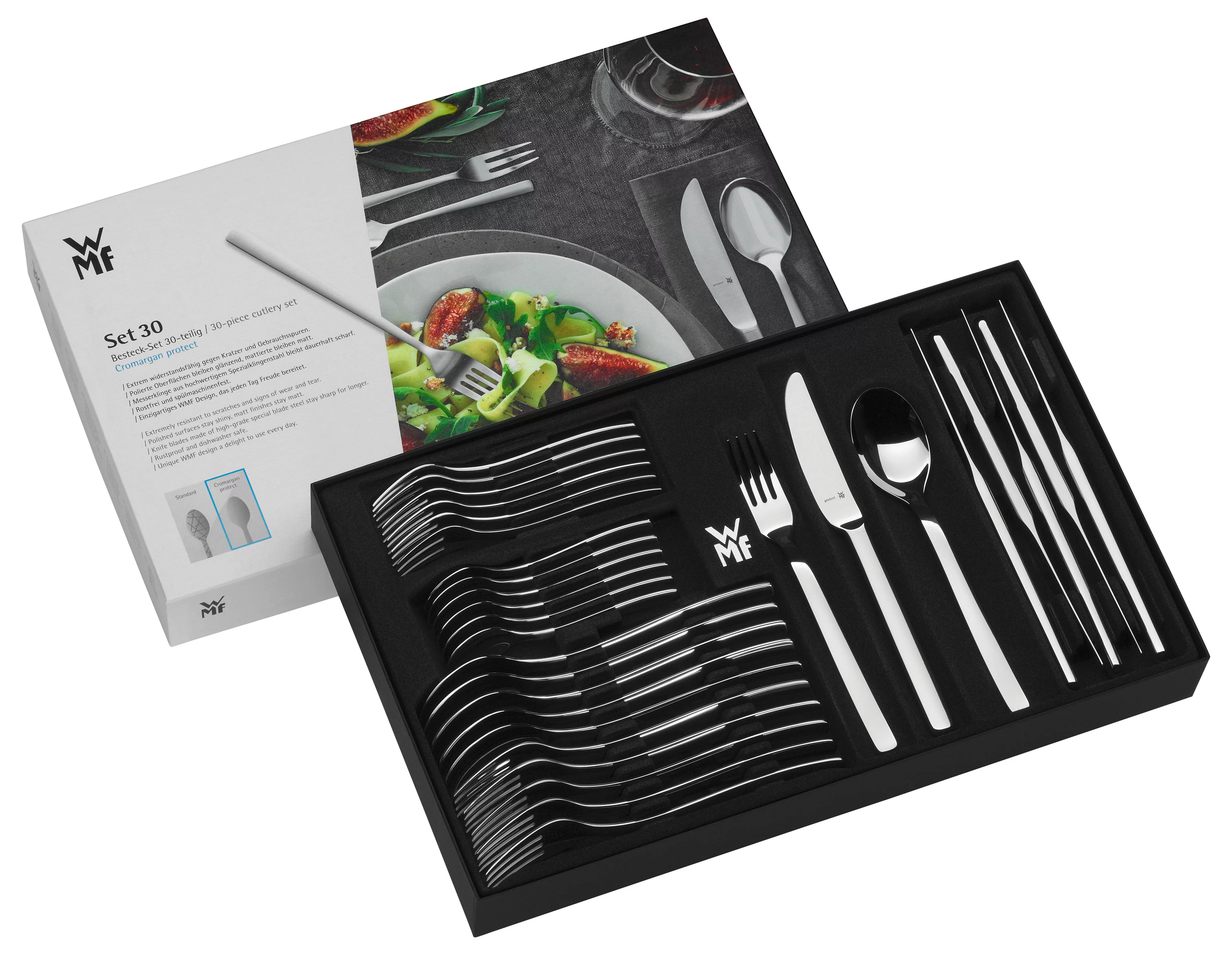 WMF Besteck-Set »Corvo«, (Set, 30 tlg.), mattiert, kratzbeständig, spülmasc günstig online kaufen