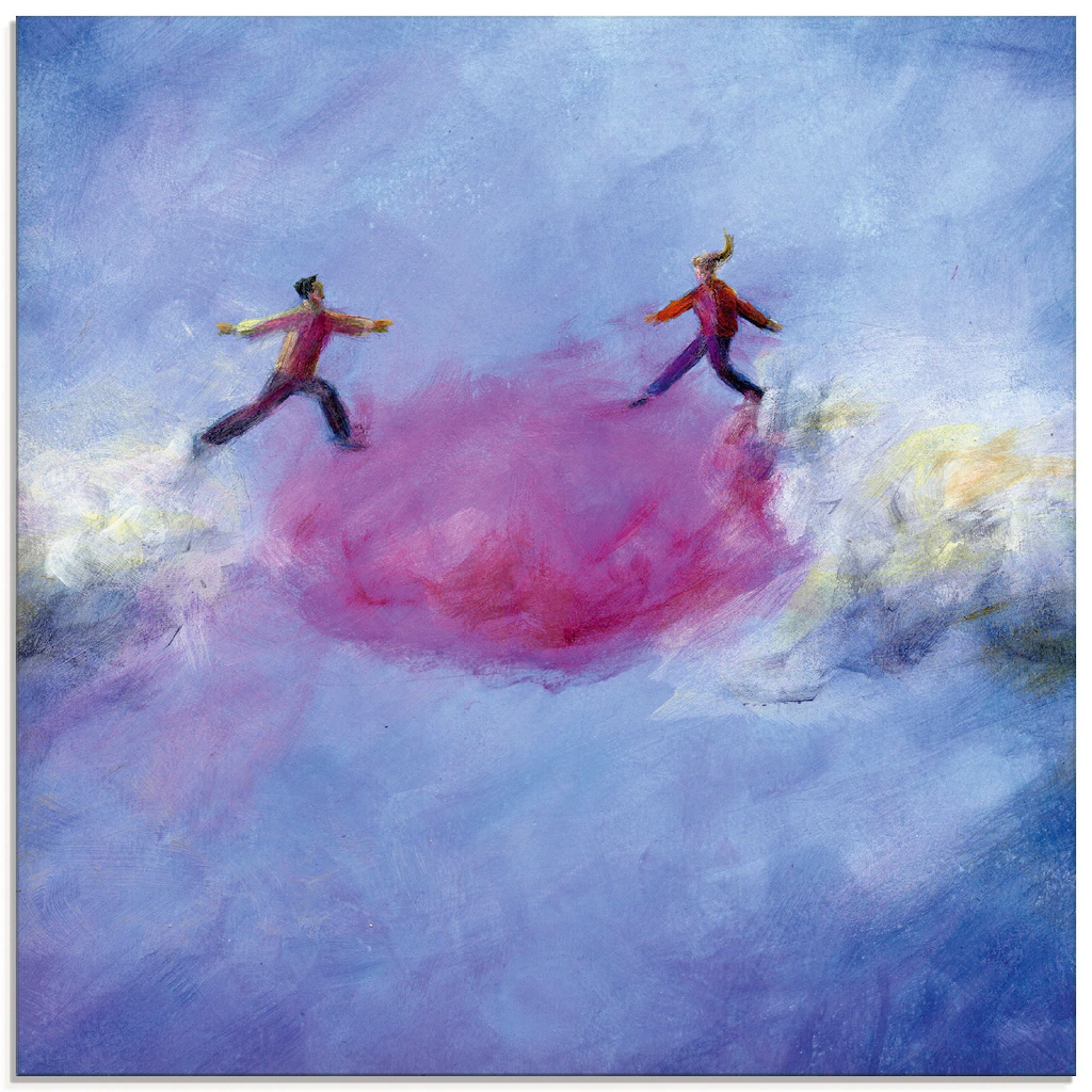 Artland Glasbild »Rosarote Wolke 2«, Paar, (1 St.), in verschiedenen Größen günstig online kaufen