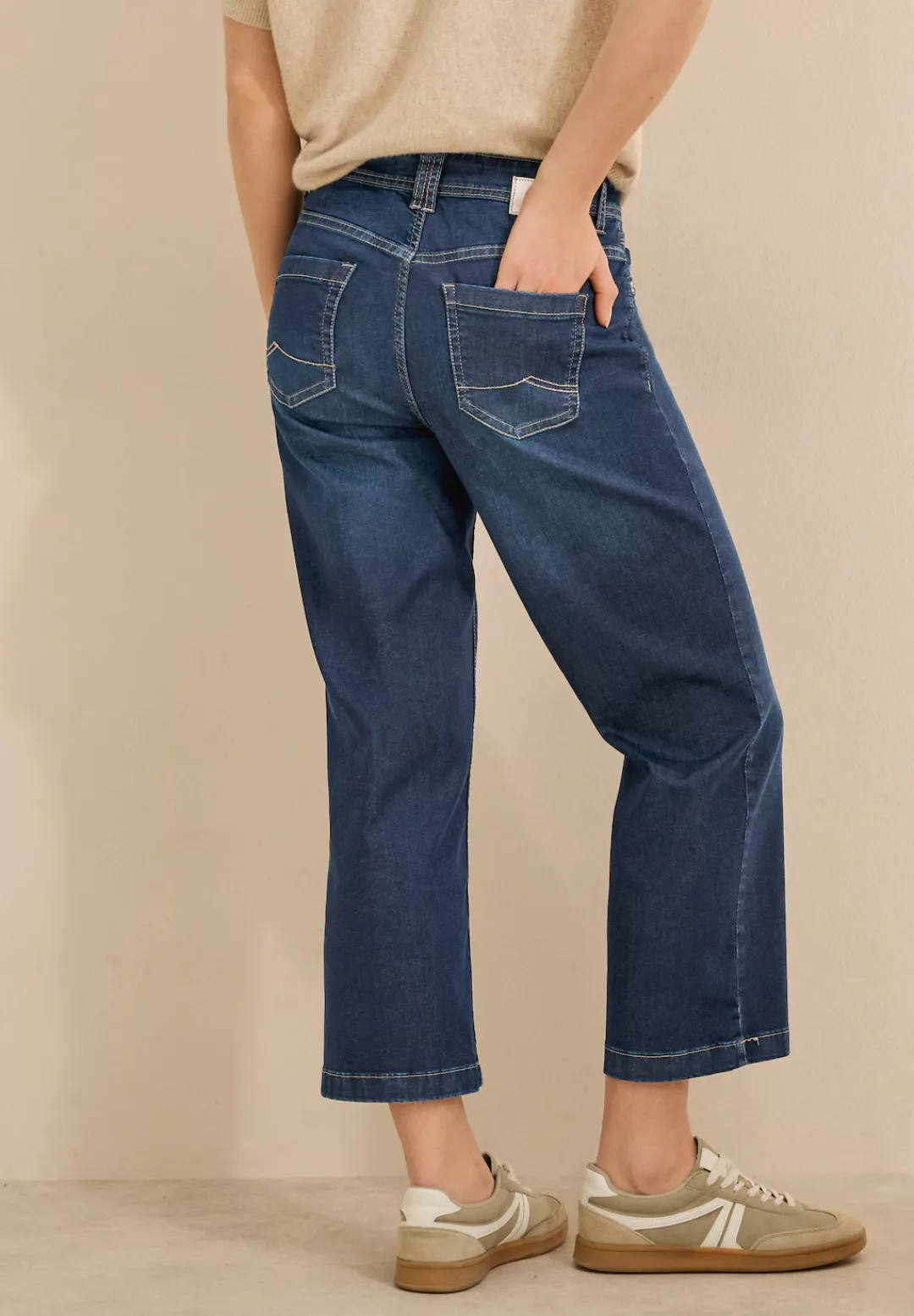 Cecil Weite Jeans, softer Materialmix günstig online kaufen