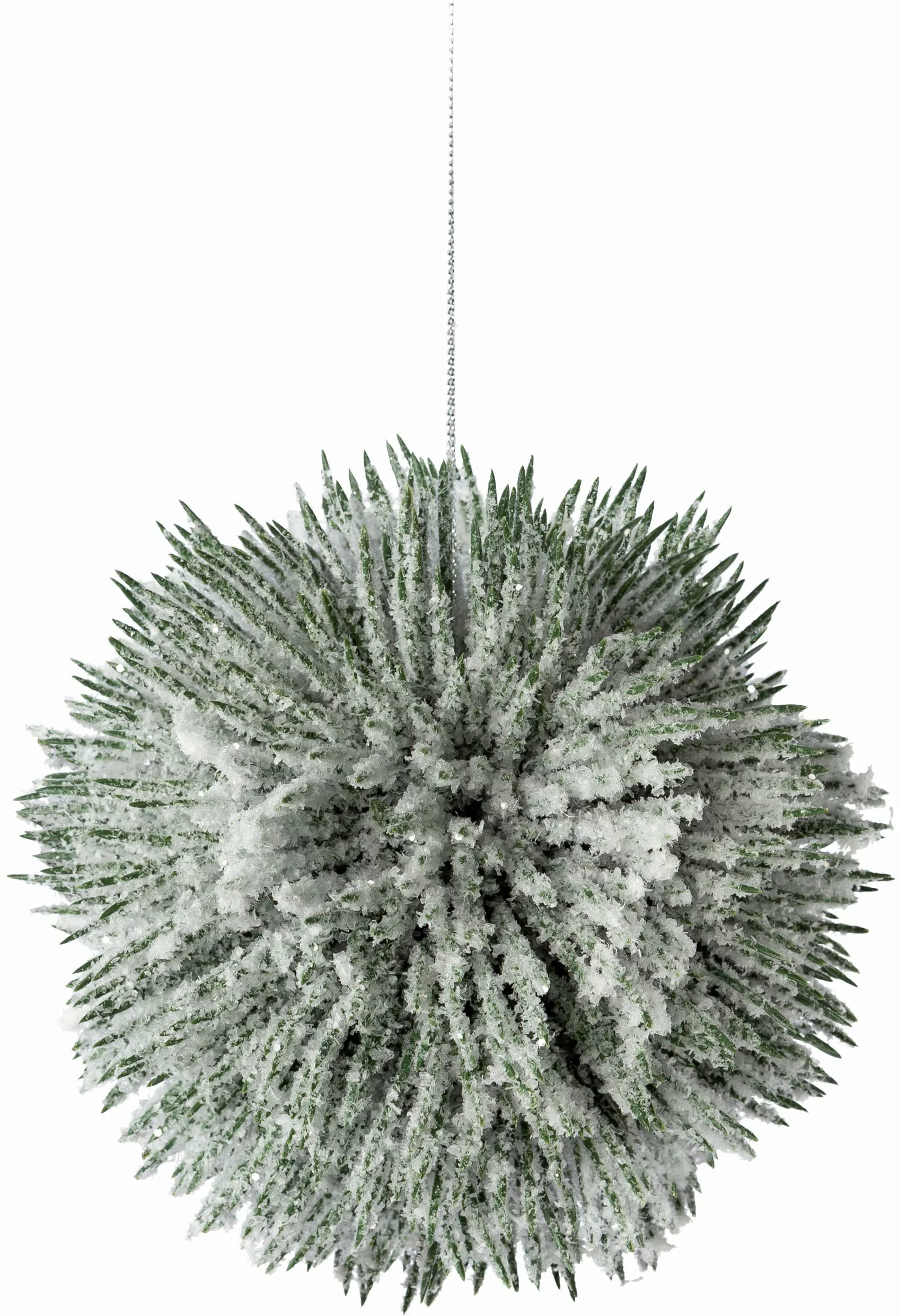 Creativ green Winterliche Kunstpflanze "Weihnachtsdeko", Kugel Ø 14 cm, mit günstig online kaufen