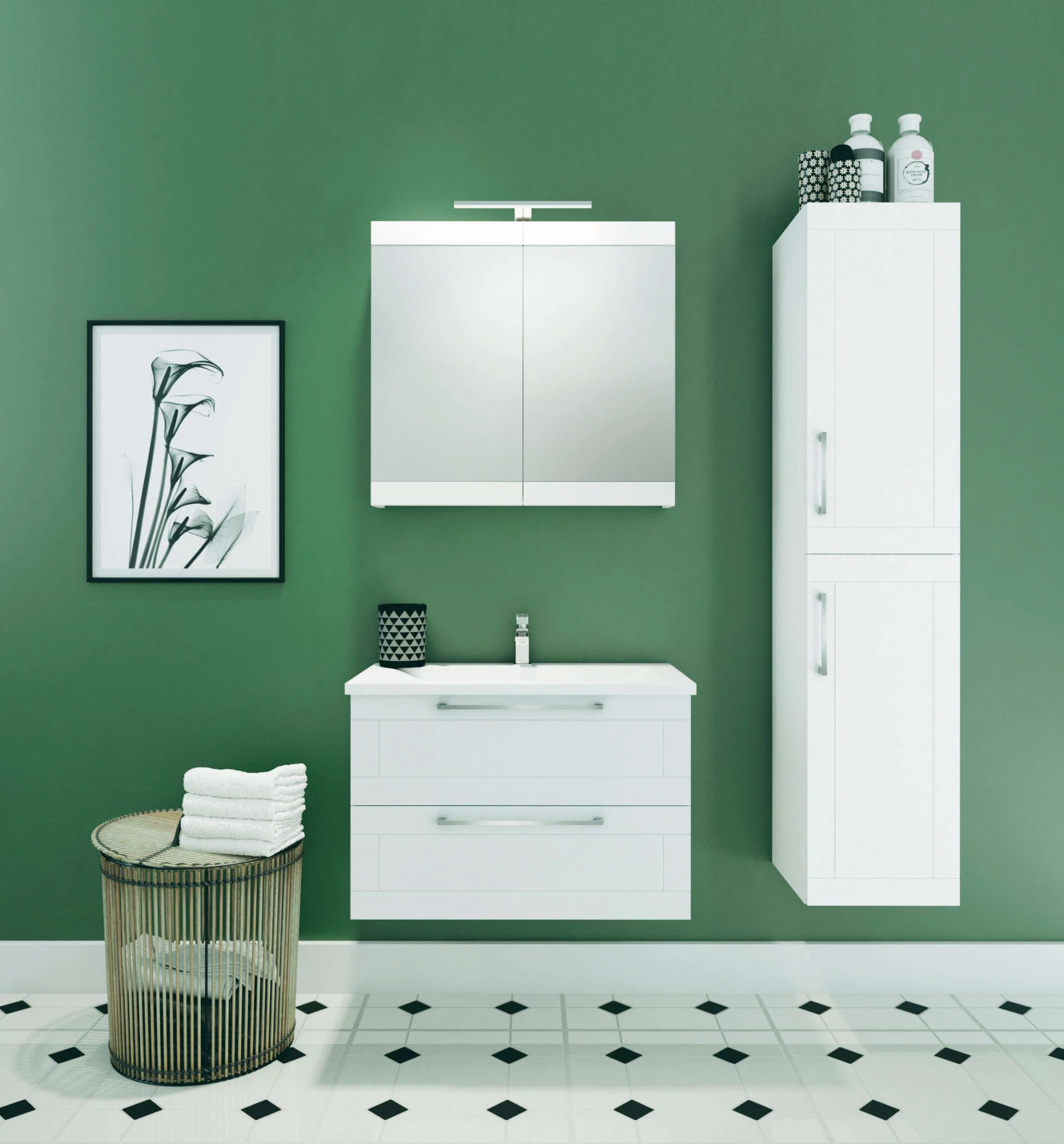 welltime Hochschrank "Serena Retro", FSC-zertifiziertes Material, Breite 35 günstig online kaufen