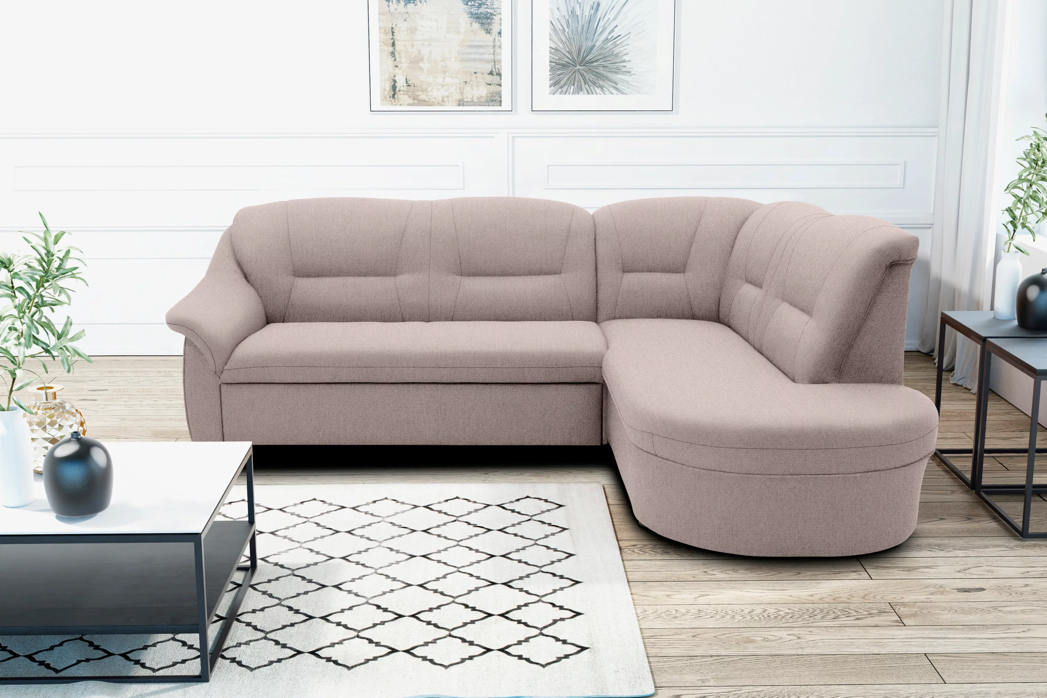 DOMO collection Ecksofa "Faenza L-Form", DOMO collection Ecksofa, mit Ottom günstig online kaufen