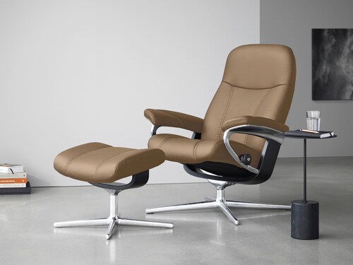 Stressless Relaxsessel "Consul", mit Cross Base, Größe S, M & L, Holzakzent günstig online kaufen