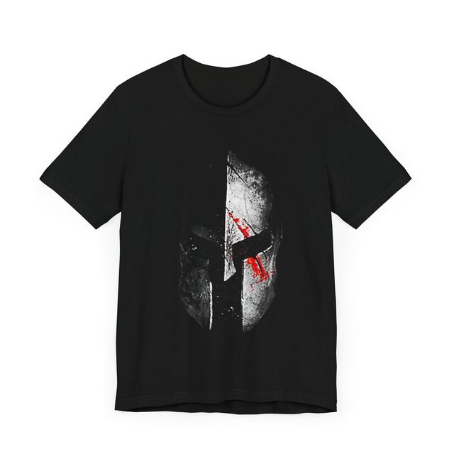 TopGekauft Print-Shirt Unisex T-Shirt Sparta Helm Krieger Warrior Aufdruck günstig online kaufen