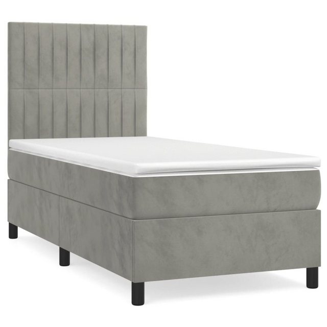 vidaXL Boxspringbett Bett Boxspringbett mit Matratze komplett Samt (90 x 20 günstig online kaufen