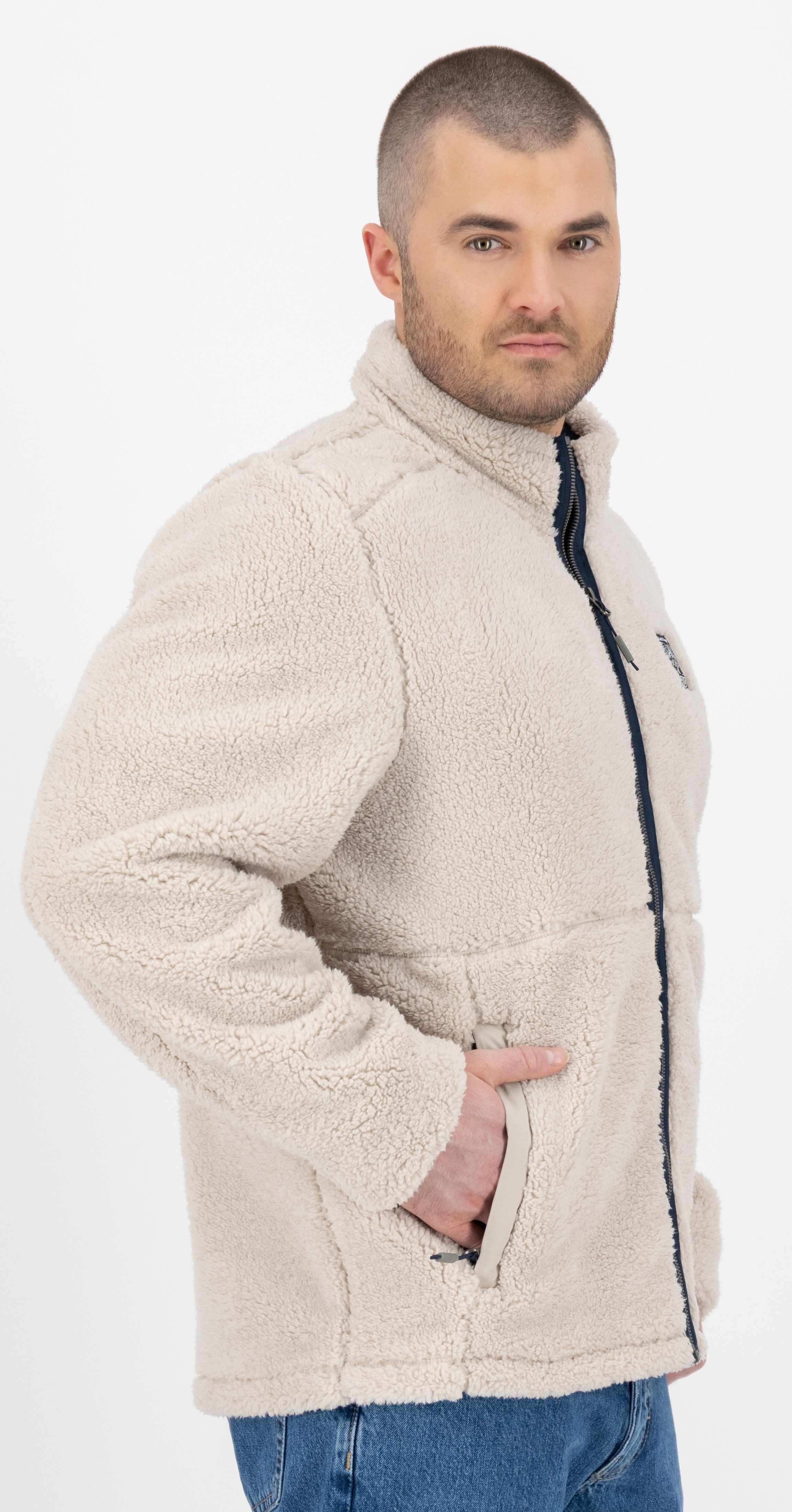 LPO Fleecejacke "REECE MN", Stehkragen, mit Langhaarfleece gefüttert günstig online kaufen