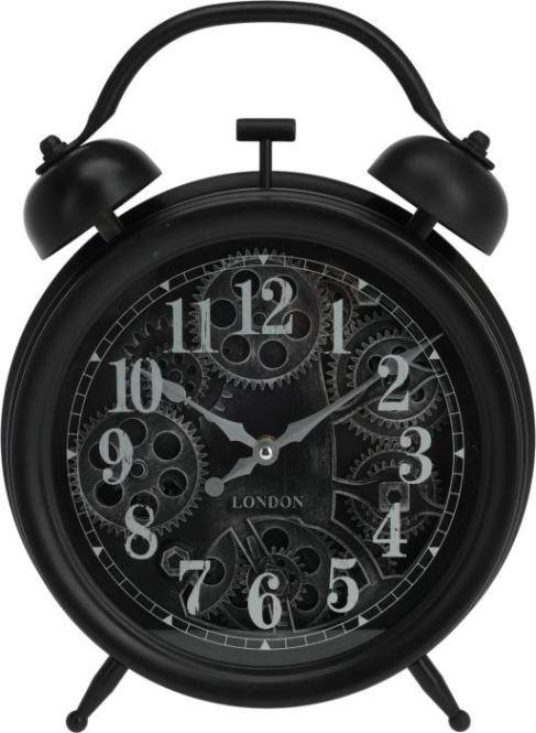 WANDUHR in Form vom Wecker RÖMISCHE ZIFFERN ca. 30,5 cm 1 Stück rund Polypr günstig online kaufen