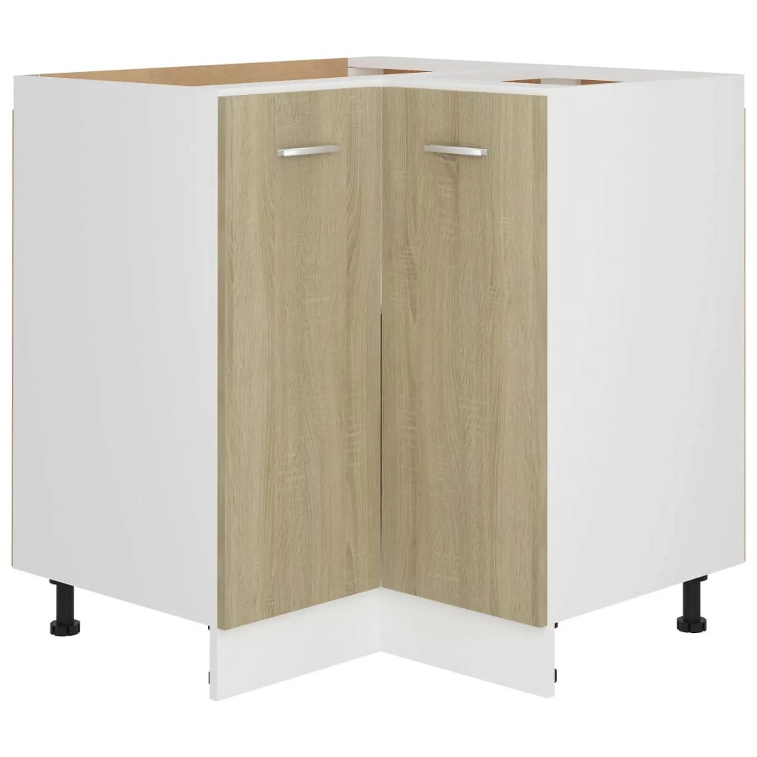 Eckunterschrank Sonoma-eiche 75,5x75,5x80,5 Cm Spanplatte günstig online kaufen