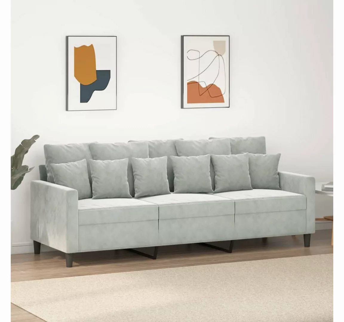 vidaXL Sofa Sofa Samt 3 Sitzer 2 Sitzer Sessel 1 Sitzer verschiedene Farben günstig online kaufen