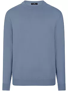 Rundhals-Pullover Peter Hahn blau günstig online kaufen