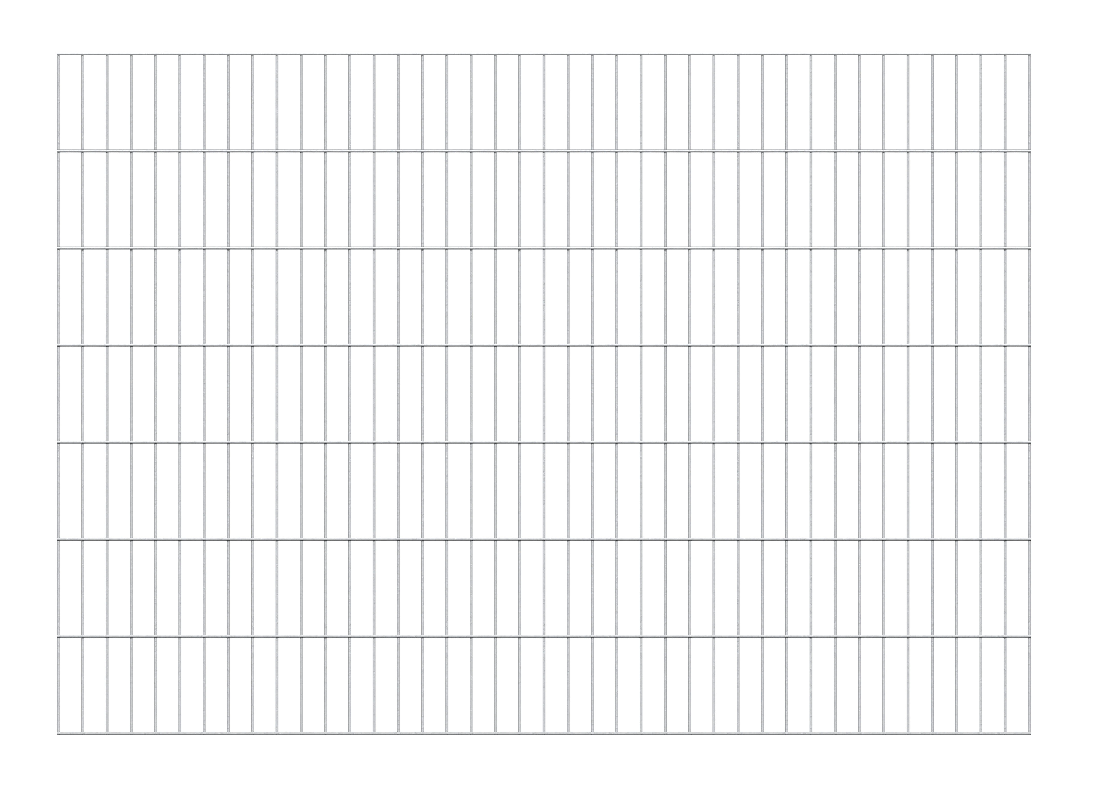Alberts Doppelstabmattenzaun "Doppelstab-Gittermatte 6/5/6", LxH: 200x140 c günstig online kaufen