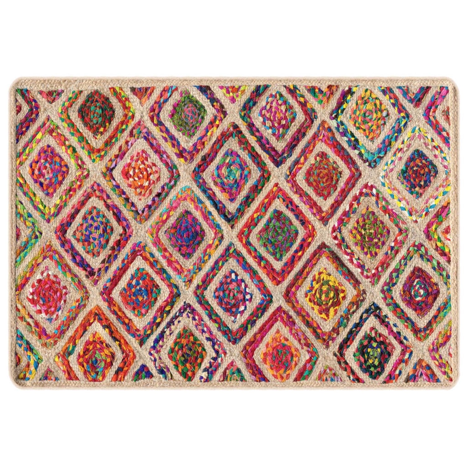 vidaXL Teppich Waschbar Mehrfarbig 160x230 Cm Rutschfest 1928083 günstig online kaufen