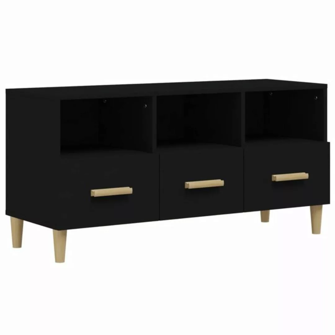 vidaXL TV-Schrank TV-Schrank Schwarz79x35x52 cm Massivholz Kiefer günstig online kaufen