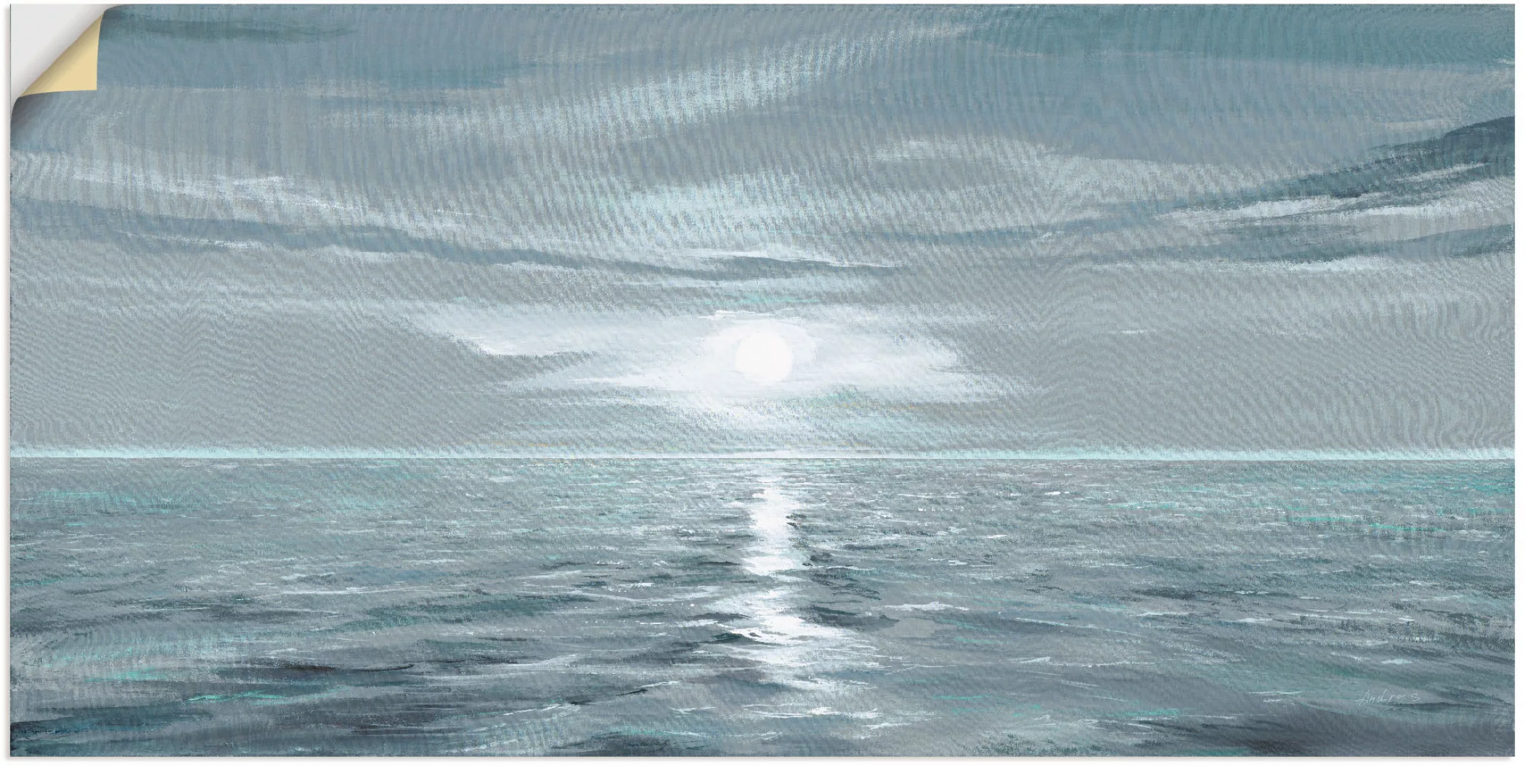 Artland Wandbild "Eisblaues Meer", Gewässer, (1 St.) günstig online kaufen