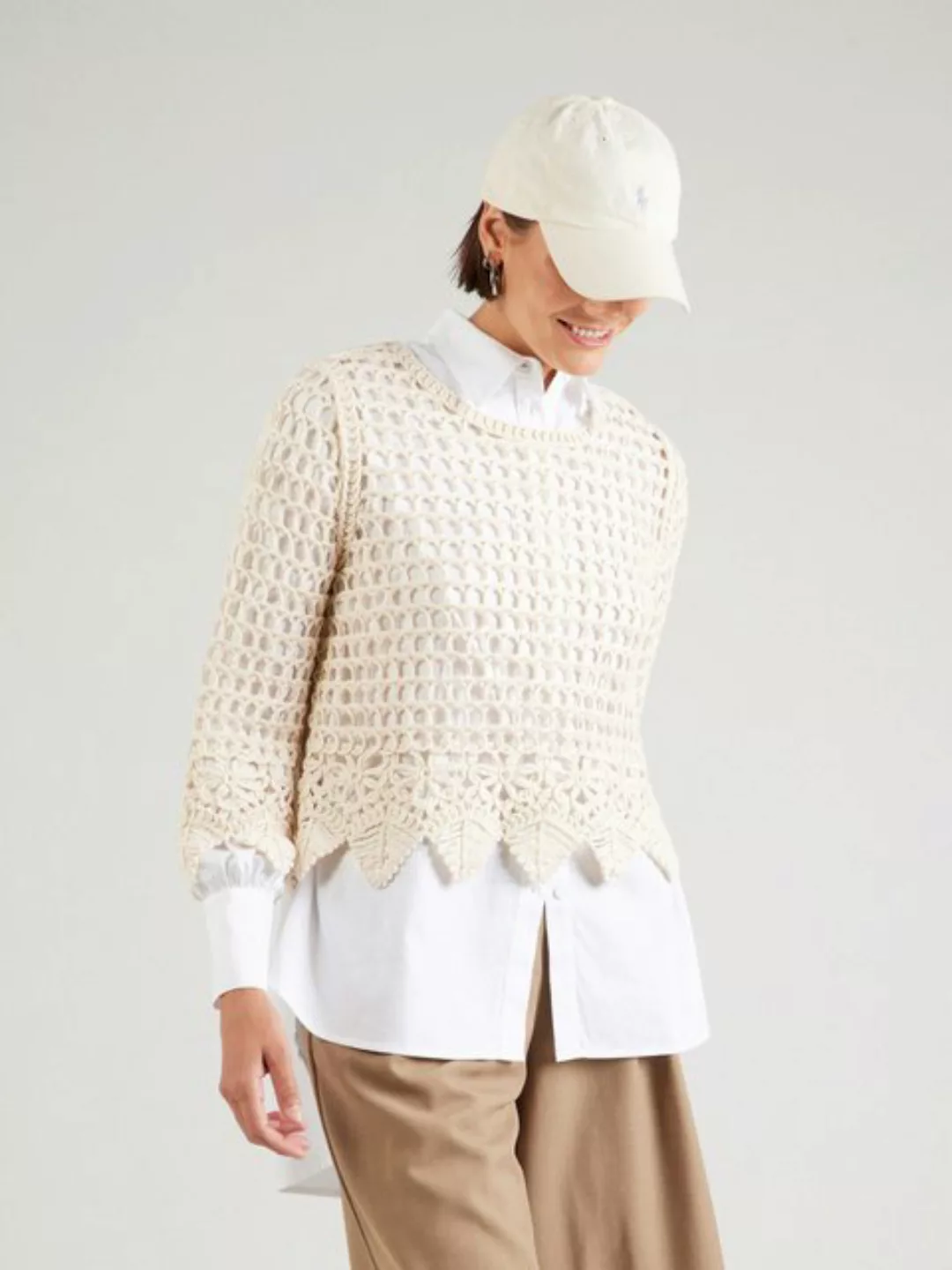 Object Kapuzenpullover LUXY (1-tlg) Lochmuster günstig online kaufen