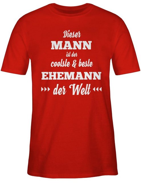 Shirtracer T-Shirt Dieser Mann ist der coolste und beste Ehemann Herren & M günstig online kaufen