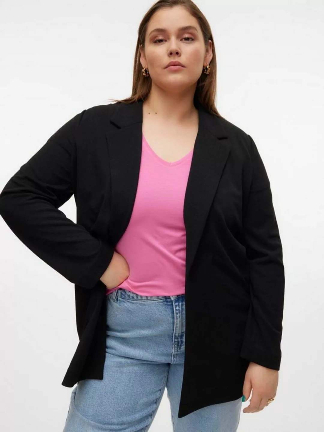 Vero Moda Curve Longblazer VMCLIVA LS LONG BLAZER CUR NOOS günstig online kaufen