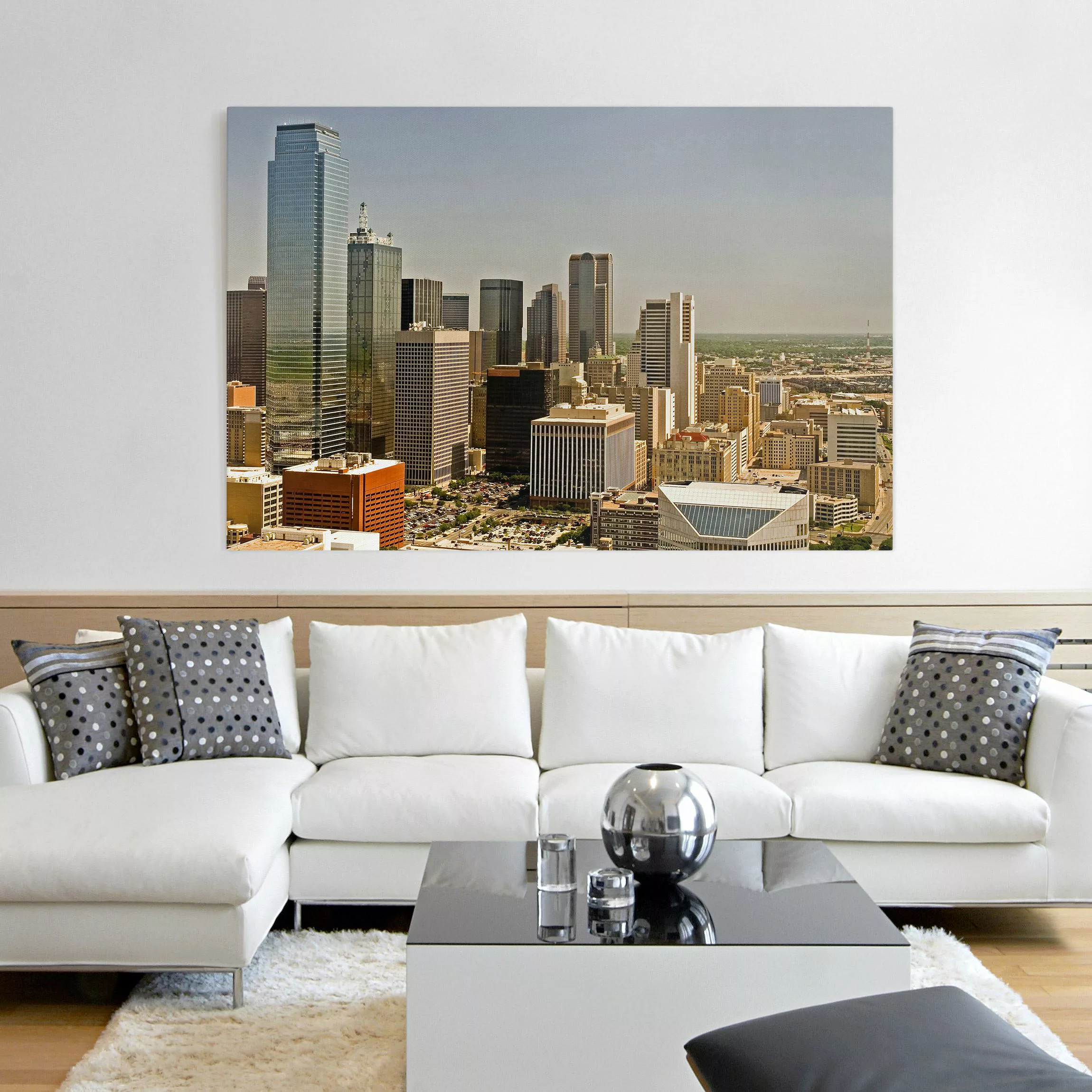 Leinwandbild Architektur & Skyline - Querformat Impressive Dallas günstig online kaufen