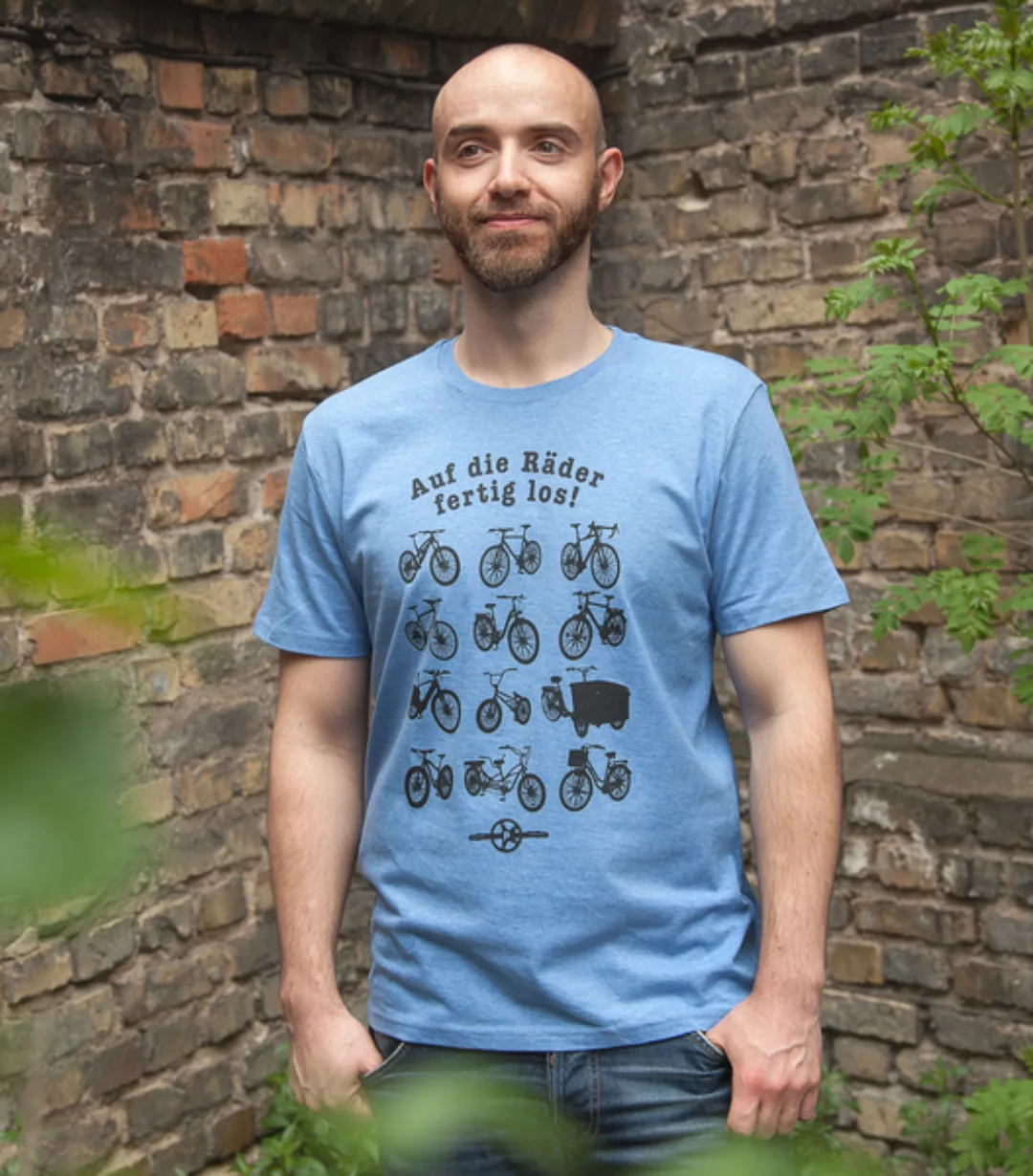 Auf Die Räder Fertig Los! - Fair Wear Männer T-shirt günstig online kaufen