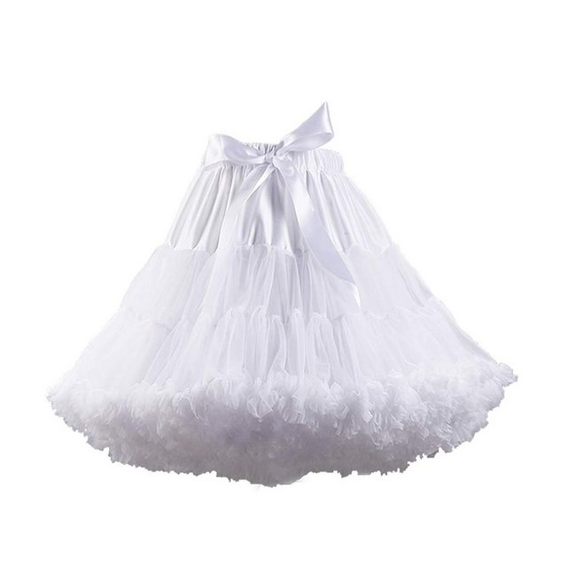 Gigicial Unterrock Damen Elastische Taille Chiffon Petticoat, Cosplay Rock günstig online kaufen