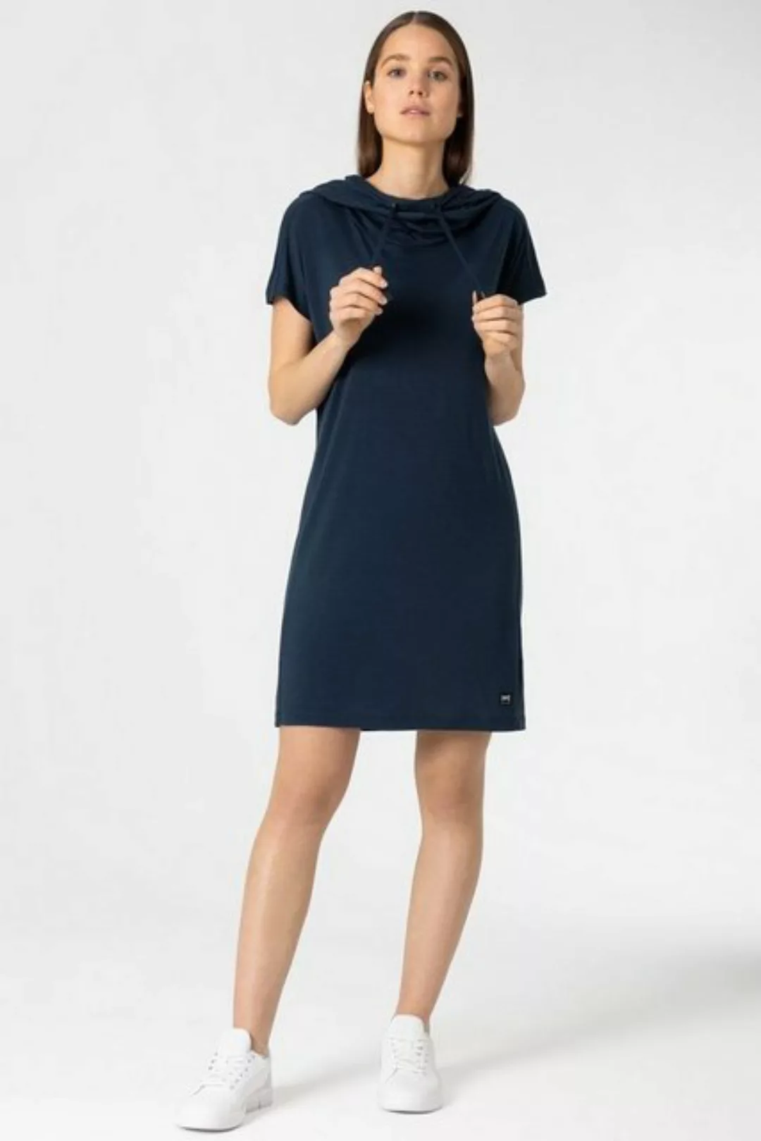 SUPER.NATURAL Sweatkleid leicht, für Damen W FUNNEL DRESS mit modernem Wass günstig online kaufen