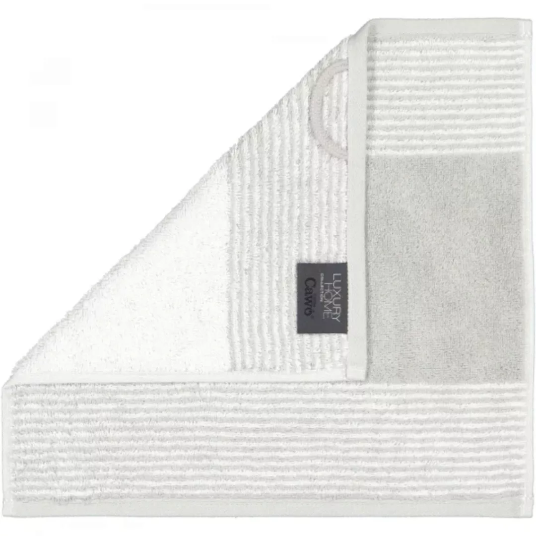 Cawö - Luxury Home Two-Tone 590 - Farbe: platin - 76 - Seiflappen 30x30 cm günstig online kaufen