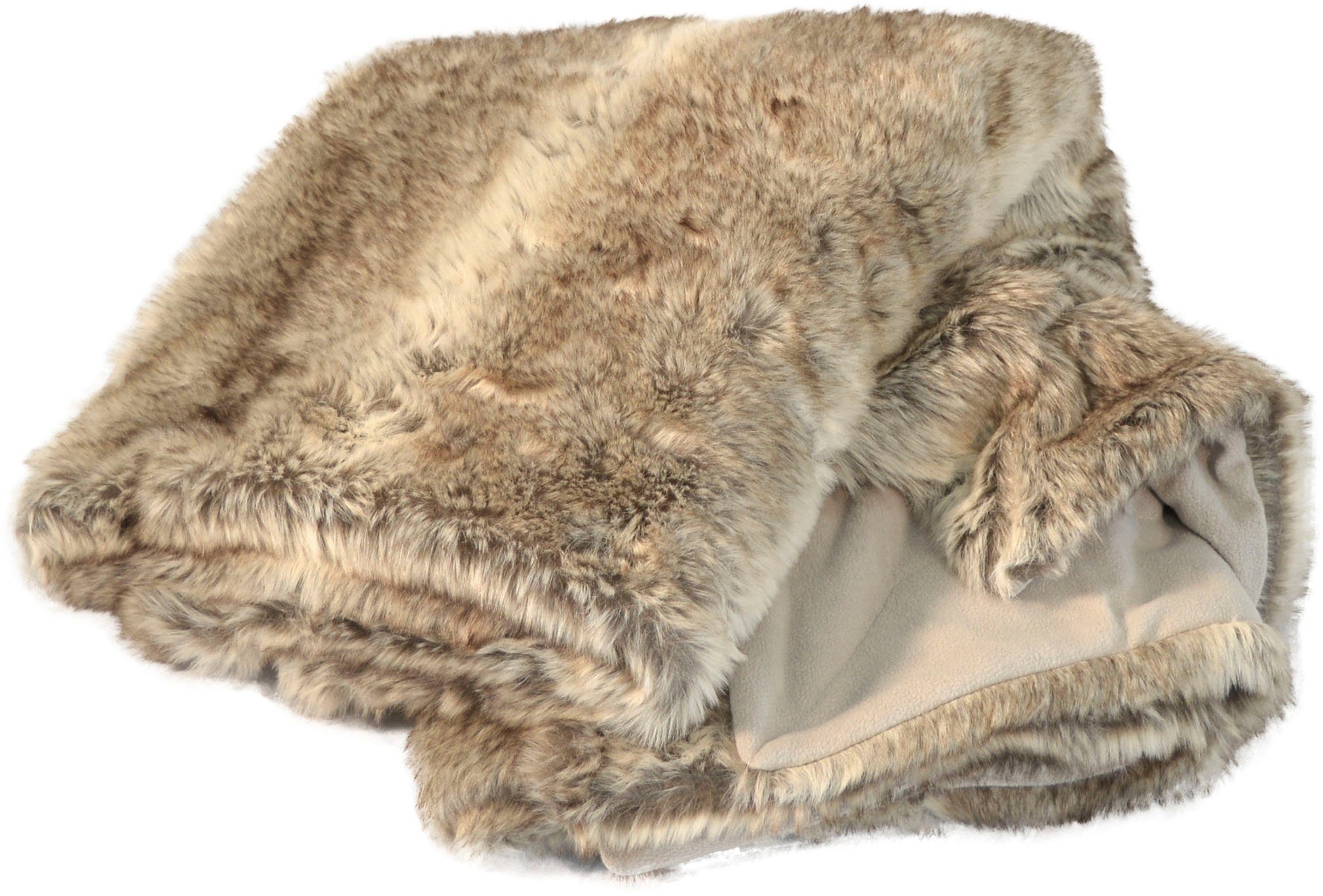 Wohndecke Wolf, MESANA, aus hochwertigem Fellimitat günstig online kaufen