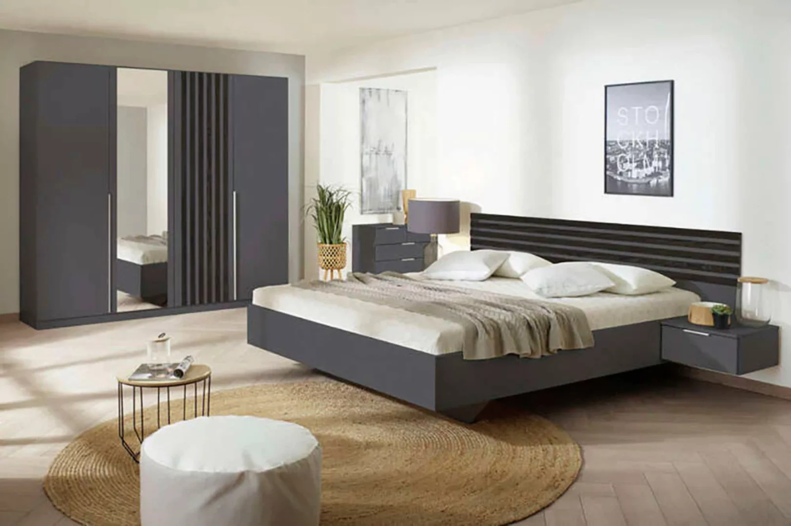 rauch Schlafzimmer-Set "Lamella", (Set), mit eleganter Lamellenabsetzung günstig online kaufen