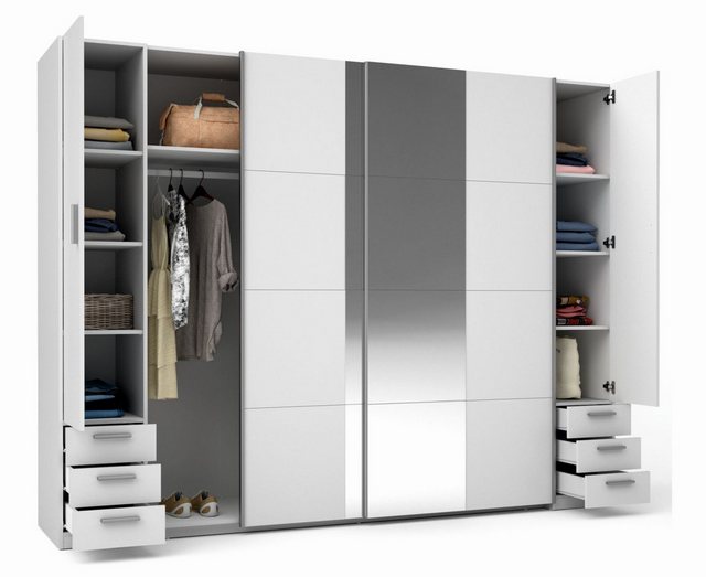 Lukas Möbel Schwebetürenschrank Kleiderschrank Store 270 cm mit Dreh/Schweb günstig online kaufen