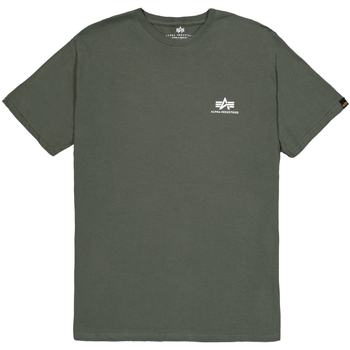 Alpha Industries  T-Shirts & Poloshirts Basic T-Shirt SL - dark olive günstig online kaufen