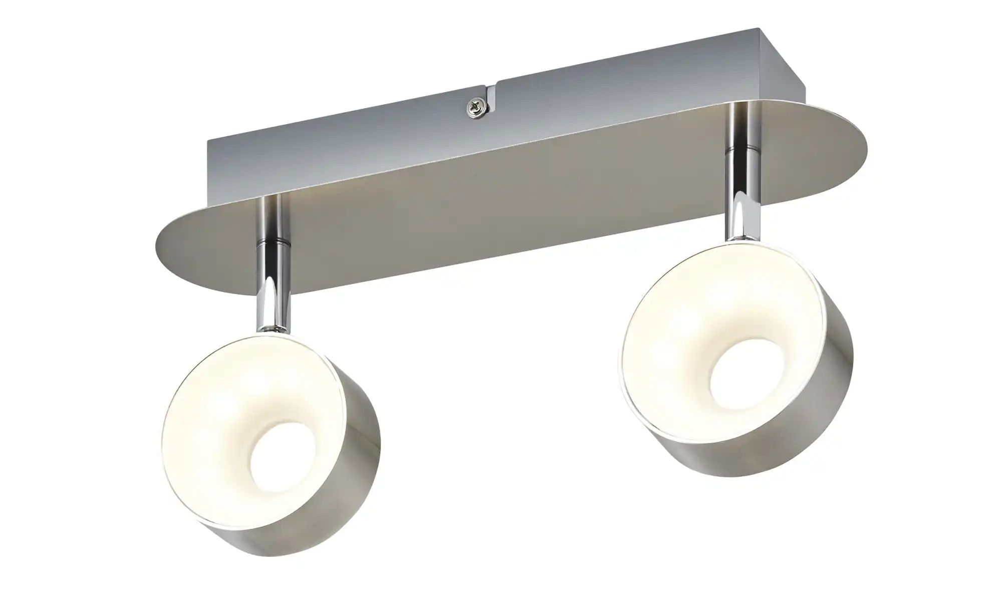 KHG LED-Spot, 2-flammig, Nickel matt ¦ silber ¦ Maße (cm): B: 28 H: 15 T: 8 günstig online kaufen