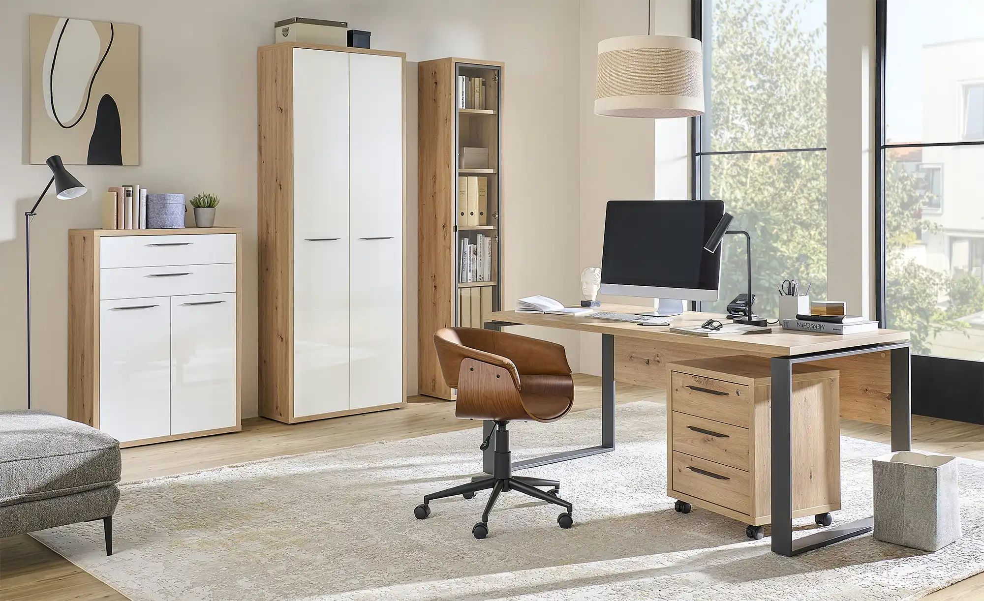 Regal  Donau ¦ holzfarben ¦ Maße (cm): B: 44 H: 217 T: 35.7 Regale > Standr günstig online kaufen