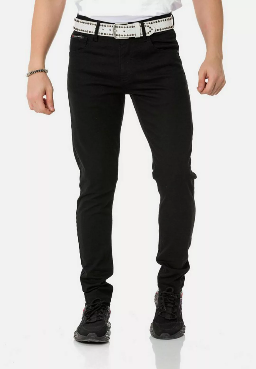 Cipo & Baxx Straight-Jeans in modernem Look günstig online kaufen