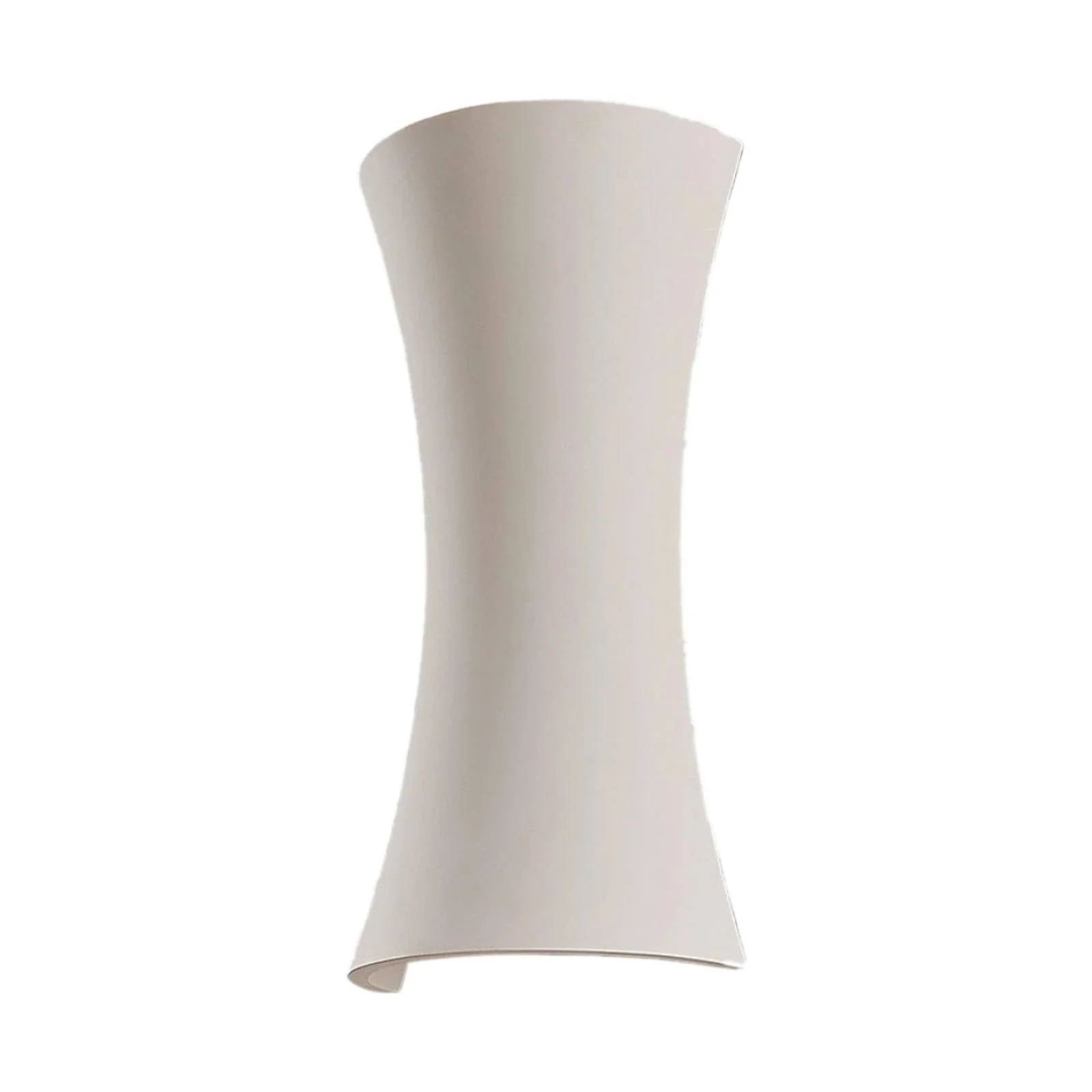 Gipswandleuchte Edon in Weiß, konkave Form, 30 cm günstig online kaufen