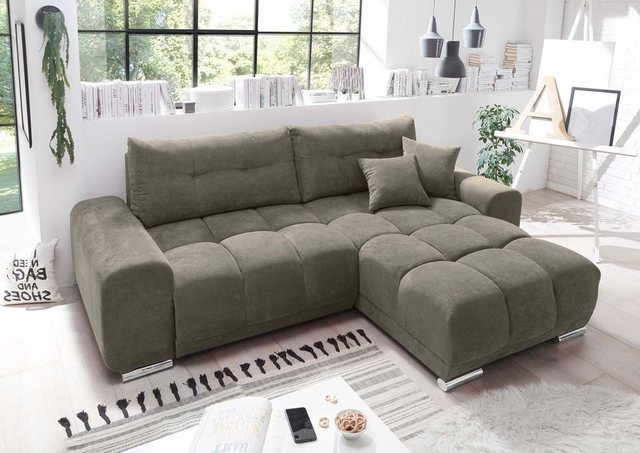 ED EXCITING DESIGN Ecksofa, Paco Ecksofa 264x186 cm Couch Eckcouch Sofa Sto günstig online kaufen