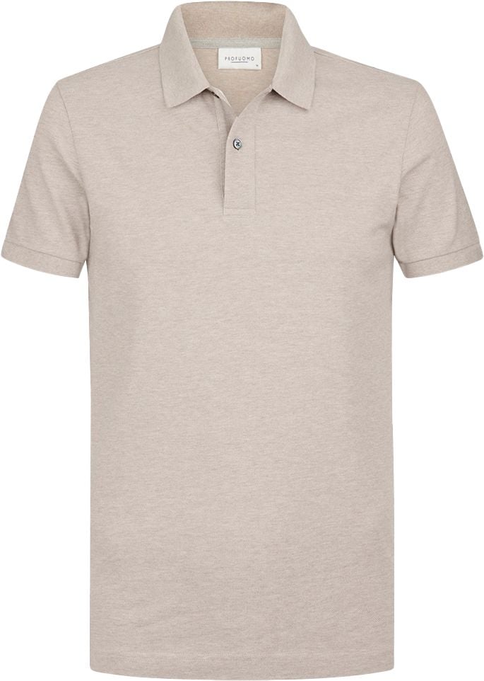 Profuomo Piqué Poloshirt Beige - Größe XXL günstig online kaufen