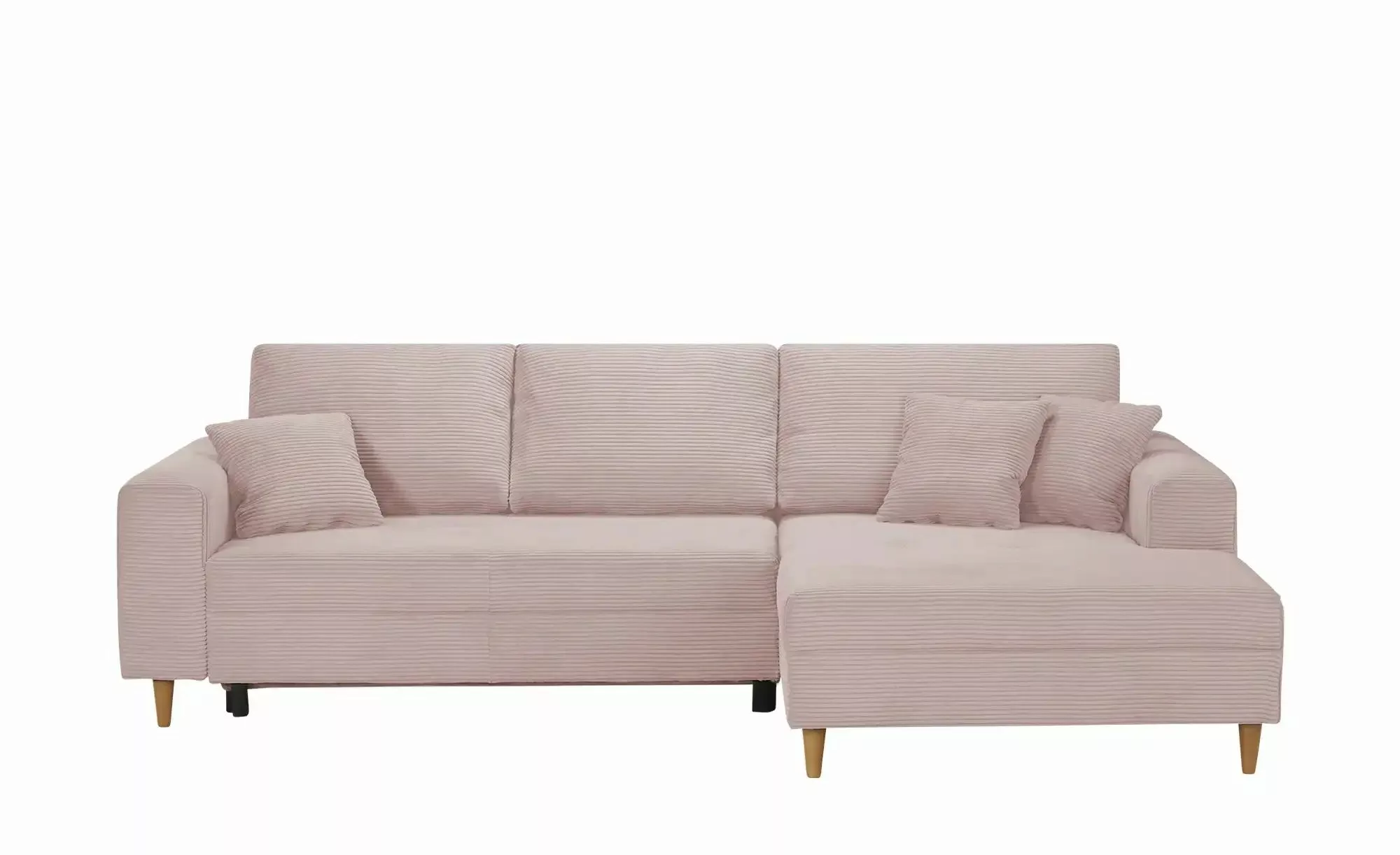 Ecksofa mit Schlaffunktion  Benedita ¦ rosa/pink ¦ Maße (cm): B: 275 H: 91 günstig online kaufen