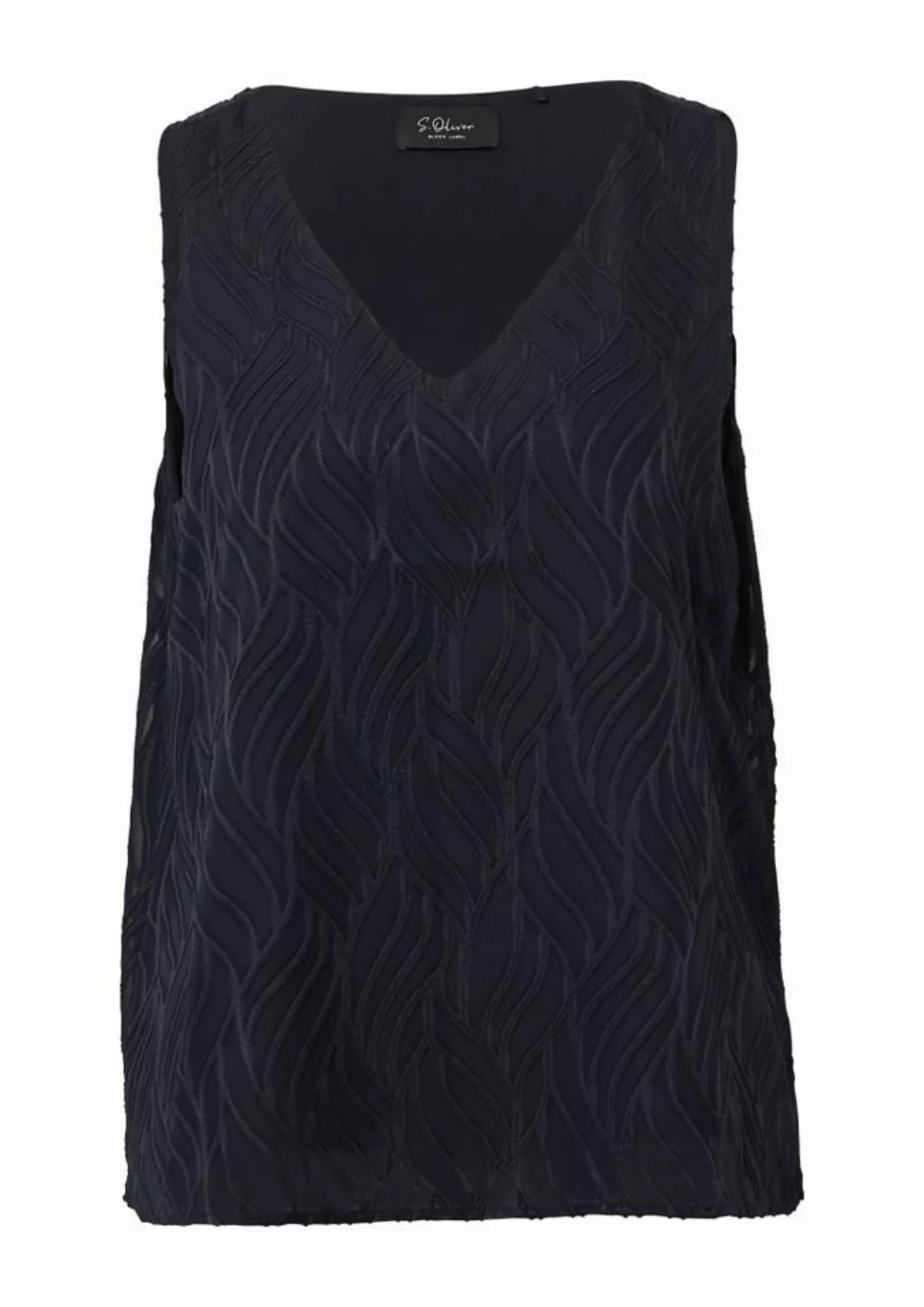 s.Oliver BLACK LABEL Shirttop - Kurzarmbluse mit günstig online kaufen