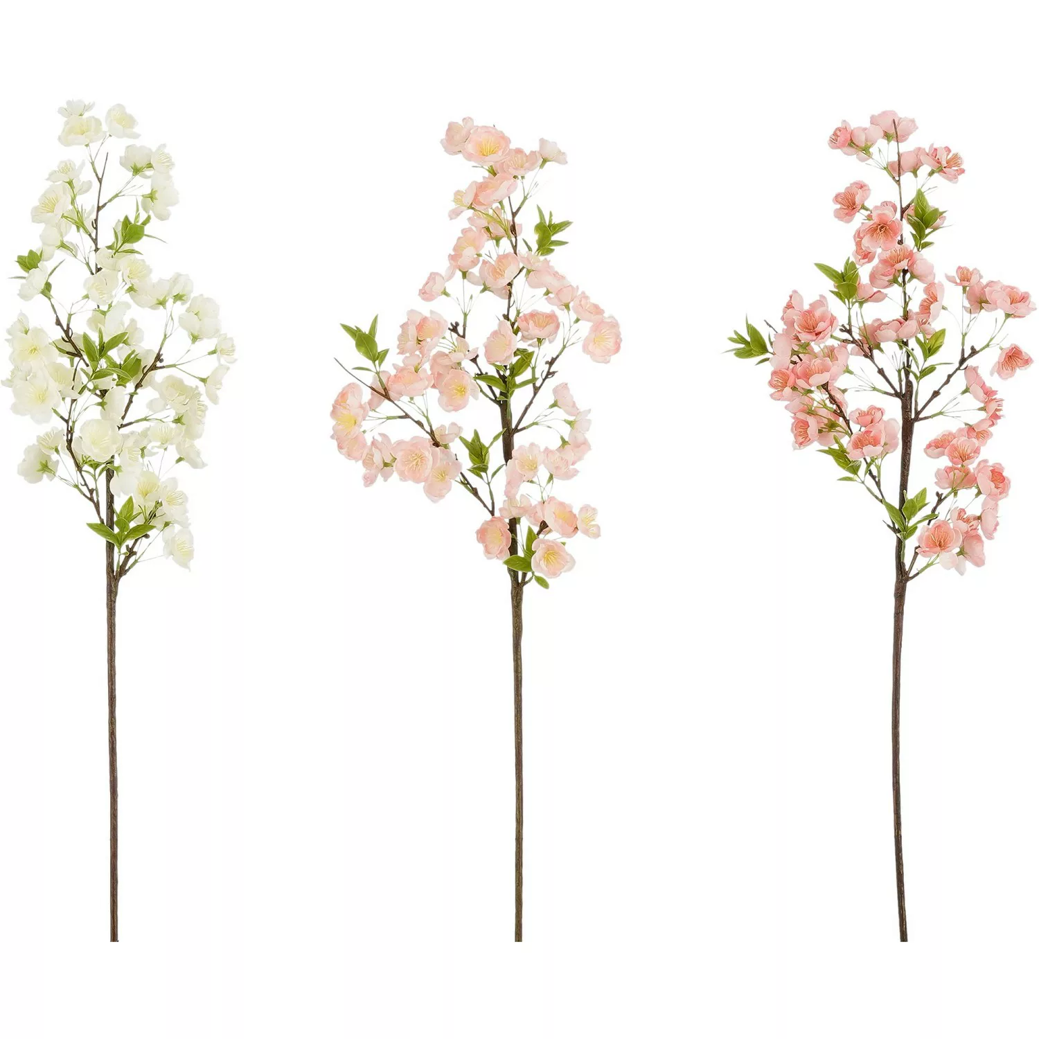 Mica Decorations Kunstblume Weiß Rosa Hellrosa 70 cm Farbsortiert günstig online kaufen