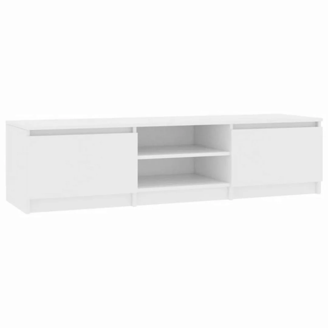 furnicato TV-Schrank Weiß 140×40×35,5 cm Holzwerkstoff günstig online kaufen