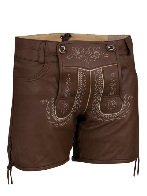 Almbock Trachtenlederhose Damen Lederhose Catalina (1-tlg) schokobraun günstig online kaufen