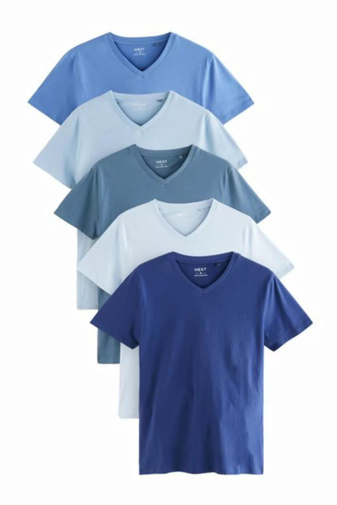 Next V-Shirt T-Shirts mit V-Ausschnitt, 5er-Pack (5-tlg) günstig online kaufen