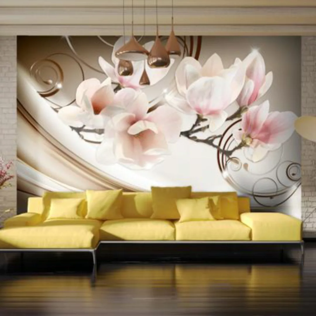 artgeist Fototapete Waves of Magnolia mehrfarbig Gr. 100 x 70 günstig online kaufen
