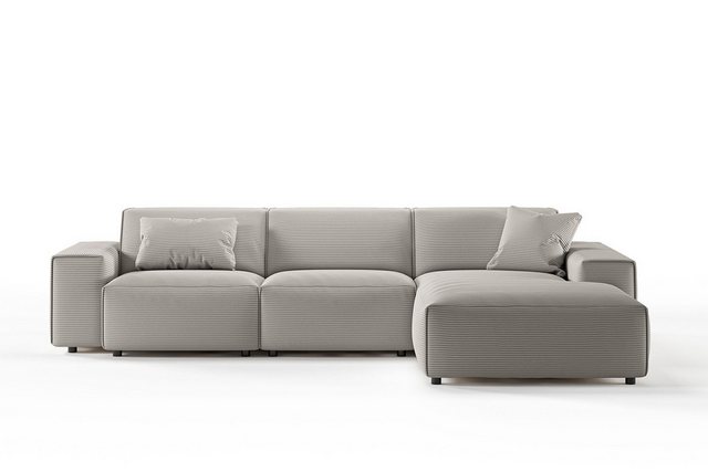 KAWOLA Ecksofa, Sofa Cord, Recamiere rechts od. links, versch. Farben günstig online kaufen