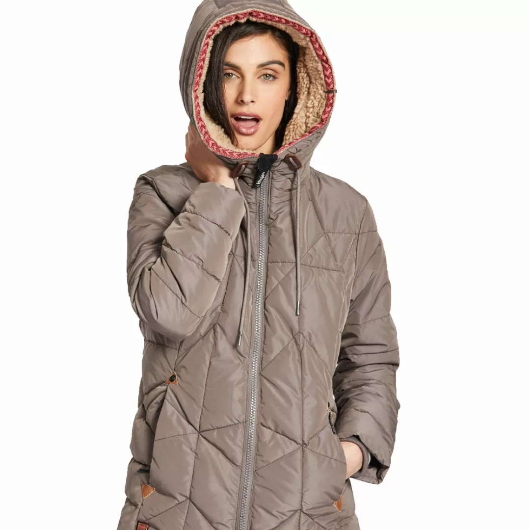 khujo Elenora Jacket Damen-Winterjacke Taupe günstig online kaufen