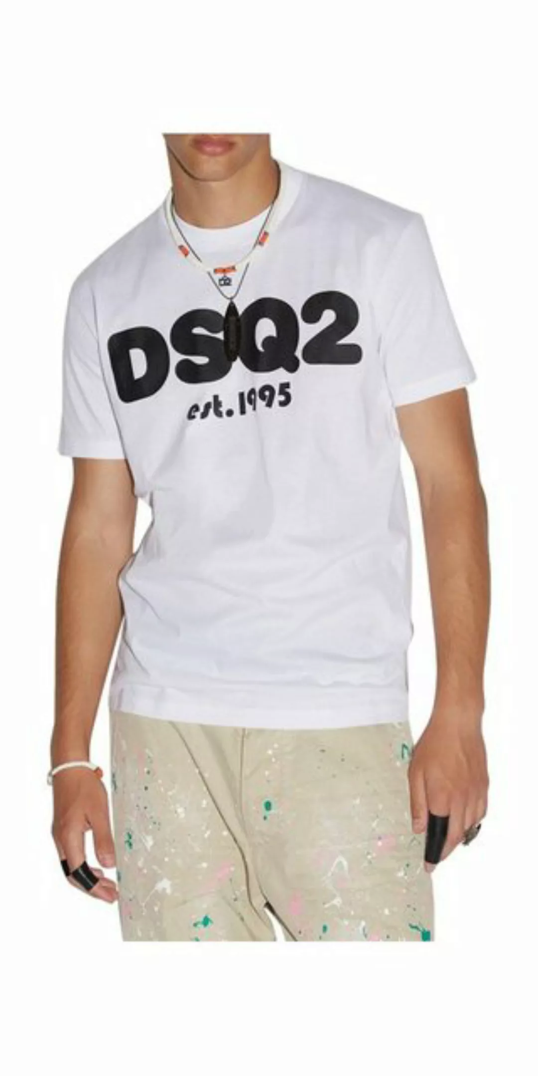 Dsquared2 Print-Shirt Dsquared2 Dsq2 Cool T-shirt Weiß Herren günstig online kaufen